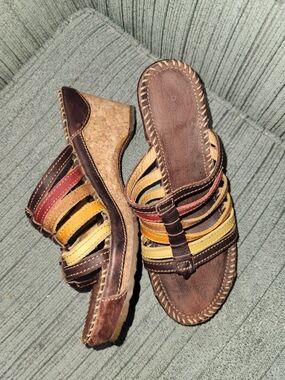 🍉Women's Multi-Strip Cork Wedge Sandals